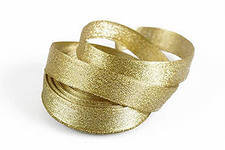 Подарочная лента «парча» золото 2 см*25 м