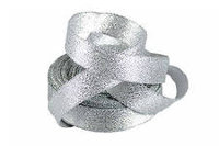 Подарочная лента «парча» серебро 1,5 см*25 м