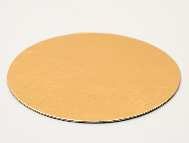 Подложка под пиццу D260 мм золото, 0,8 мм
