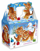 Упаковка "Малыши тигрята" Объём: 1,4 кг. МГК