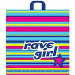 Пакет с петлевой ручкой ПВД 60х50, 60 мкм (Rave Girl)