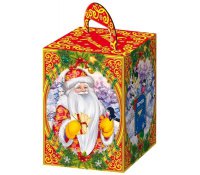 Упаковка "Дед Мороз с письмом" Объём: 0.6 кг.