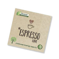 Салфетки 33х33 см, 25 шт 2х сл. "Крафт" Espresso love"  