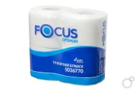 Туалетная бумага 2-х сл. упаковка 4шт."Focus Optimum"/ 14